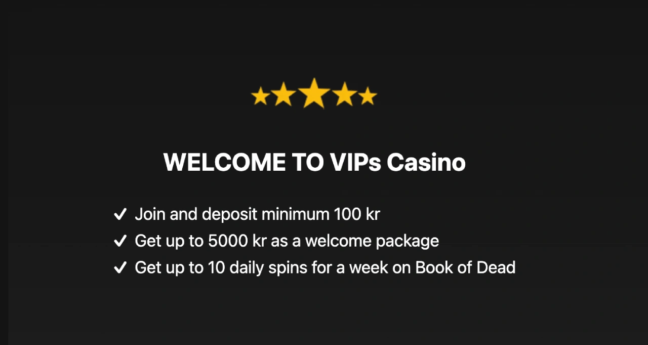 vips casino norge bonus