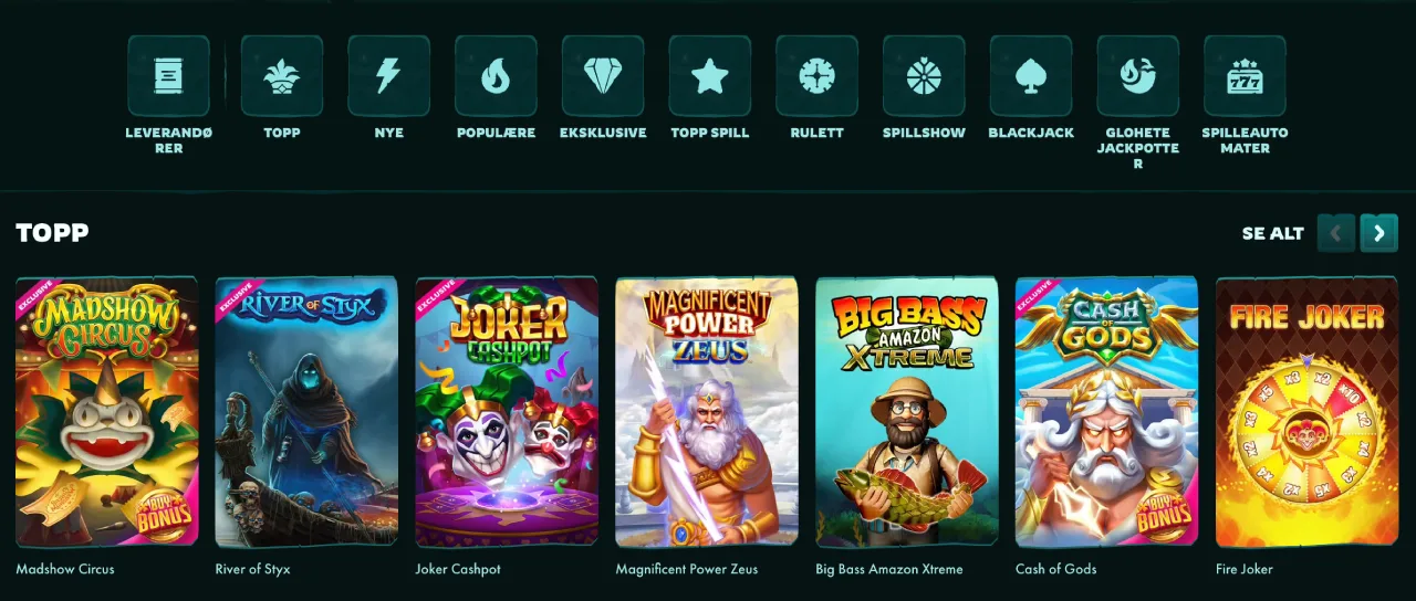 playio casino norge spill