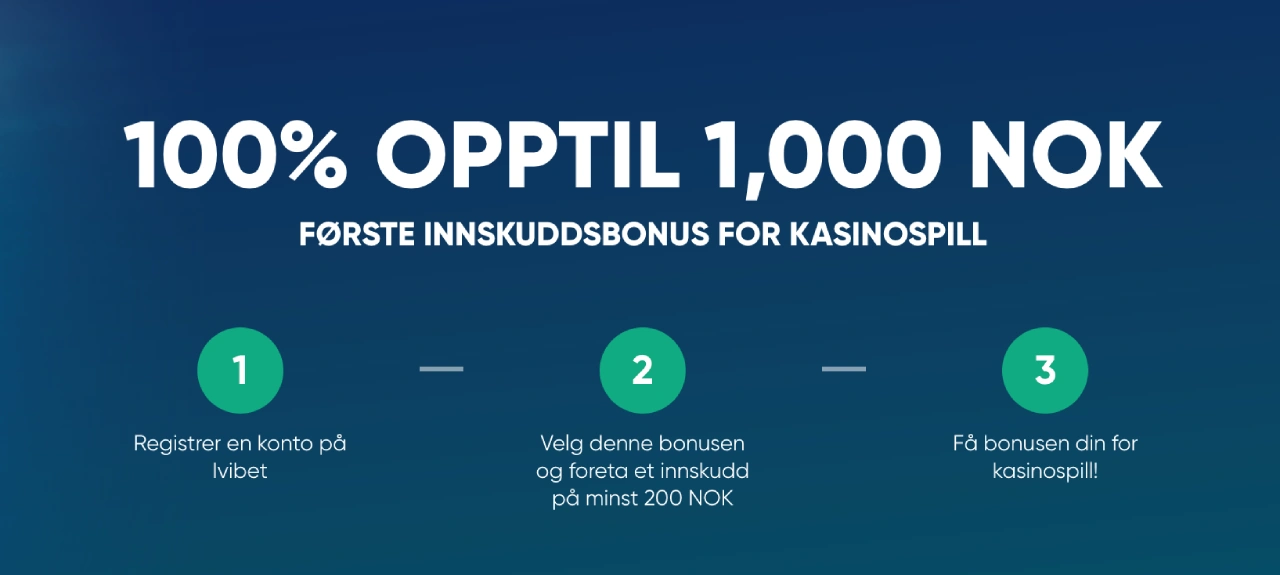 ivibet casino norge bonus