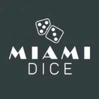 Miami Dice Casino Logo B/W